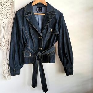 BISOU BISOU denim jacket size Large